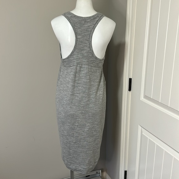 RAG and BONE DRESS Grey Racer Back Scoop Neck Sleeveless Knee Length Sz M - Picture 5 of 10